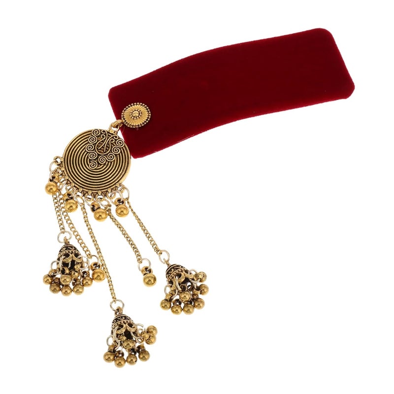 Gold Tassel Vintage Hair Clip for Women Wedding Bridal Accessory Barrette - Image 1